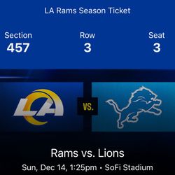 Rams Vs Lions 