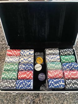 Poker Chip Set in Aluminum Case