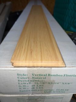Vertical bamboo flooring