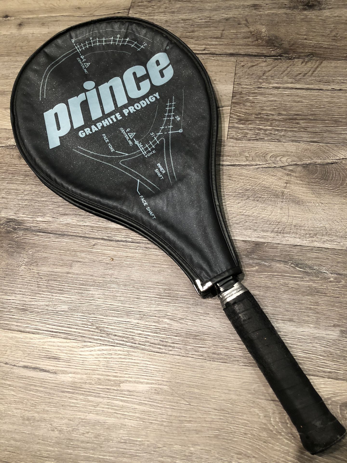 Prince graphite pro prodigy oversize tennis racket