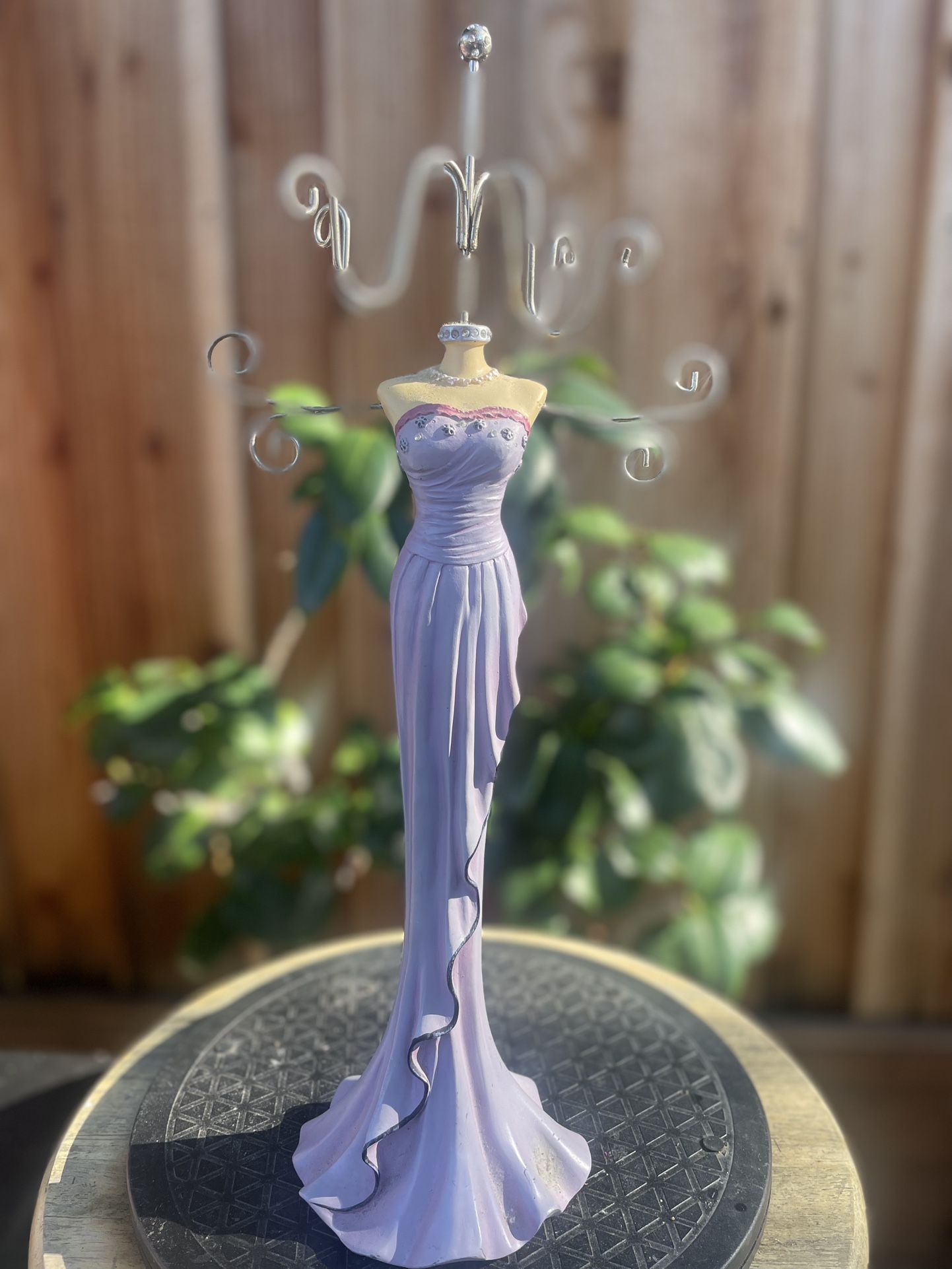 Beautiful Purple Gown Necklace Holder/Display!