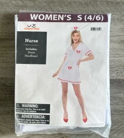 NEW Women's Nurse Costume Size Small 4/6 New in Package