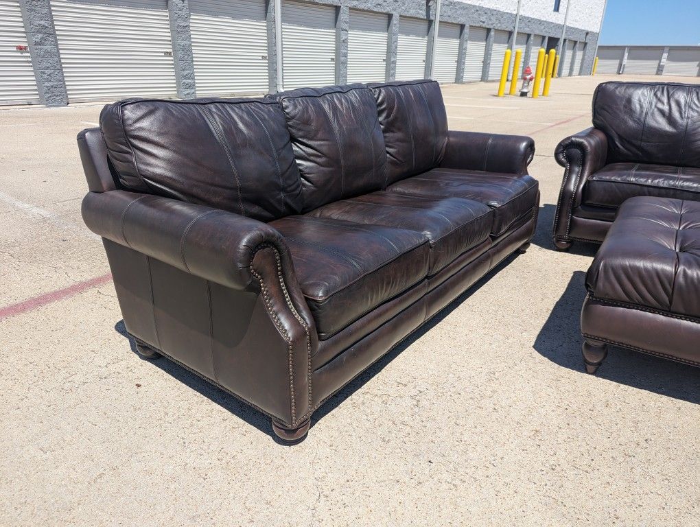 Leather Sofa Set From Havertys