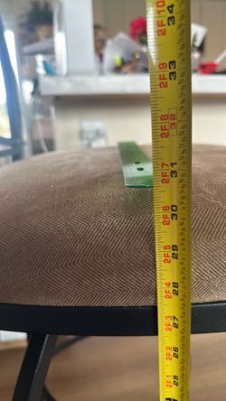 Swivel Stools 3 Iron and fabric