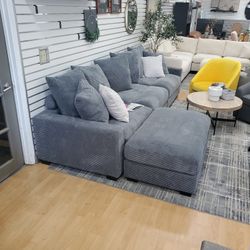 Sofa Sectional 900.00 With Ottoman 