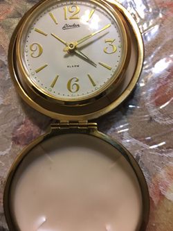 Vintage Linden Travel Alarm Clock in Box