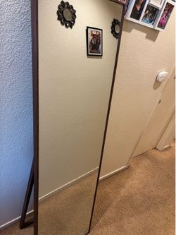 Tall Brown Mirror