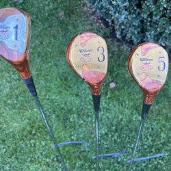 Vintage Wilson X/31 1, 3, and 5 wood