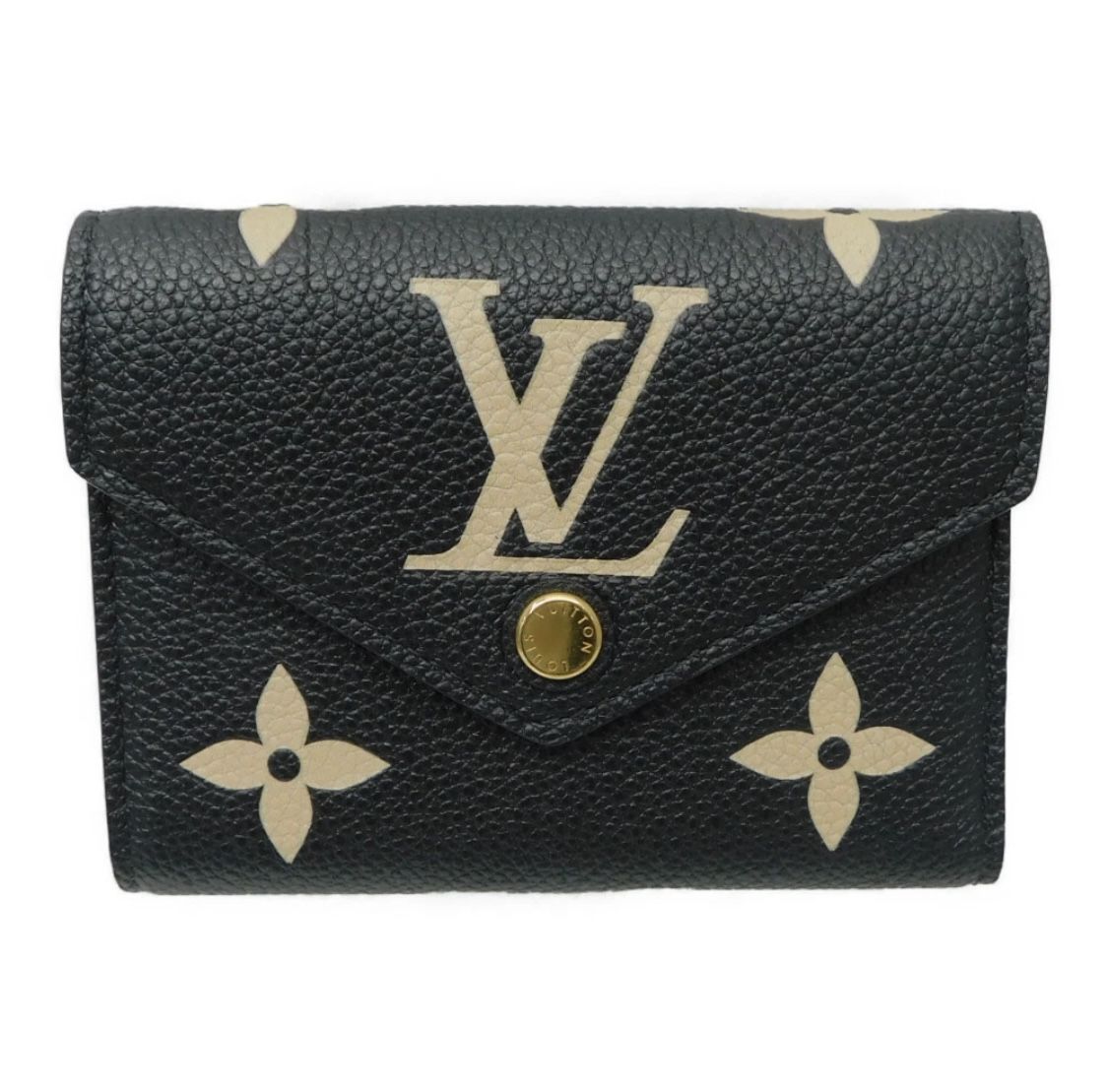 Louis Vuitton Victorine Black Floral Wallet