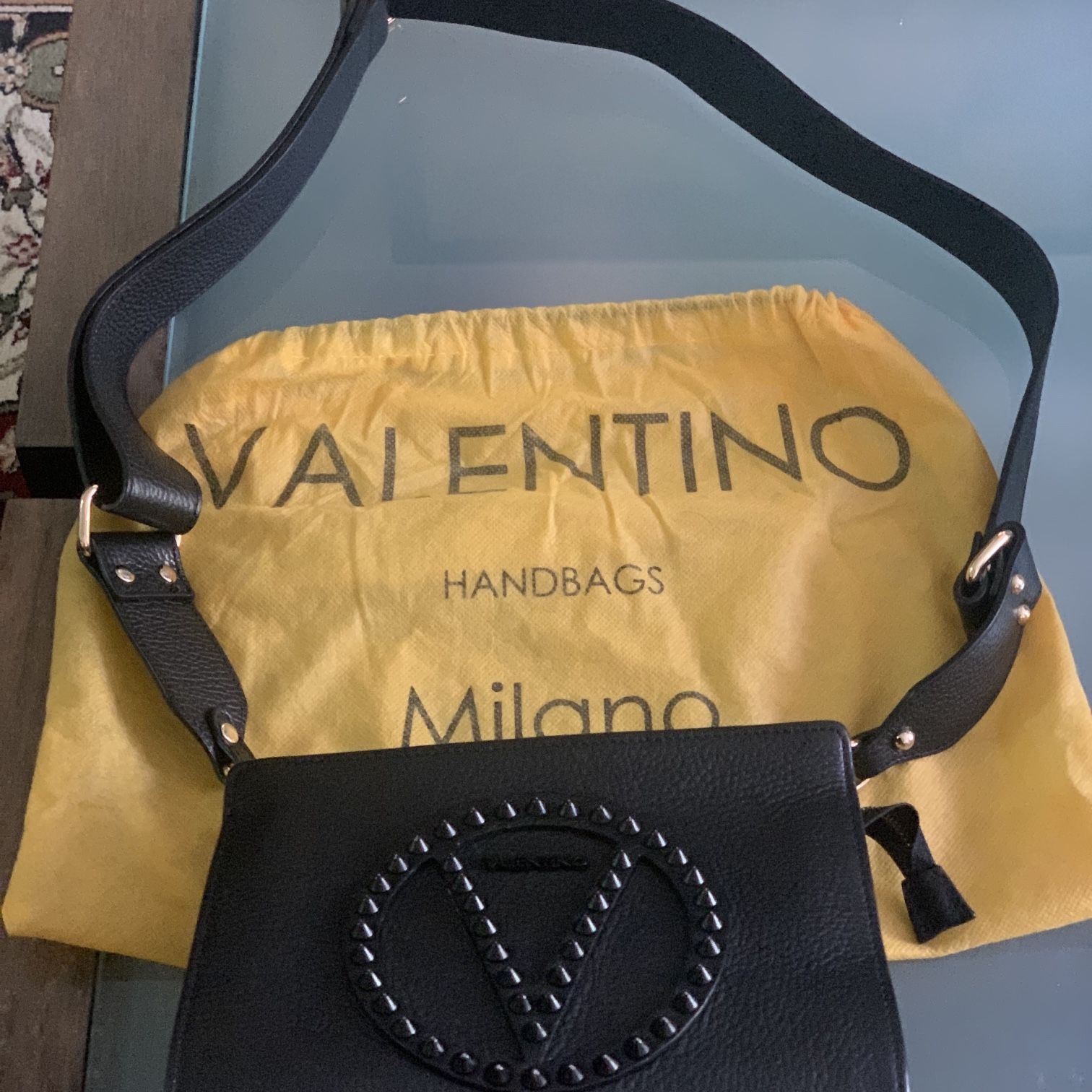 Valentino by Mario Valentino Women's Kiki Rock Leather Crossbody