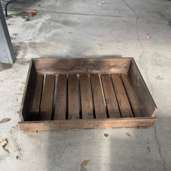 Wood Dog Bed 