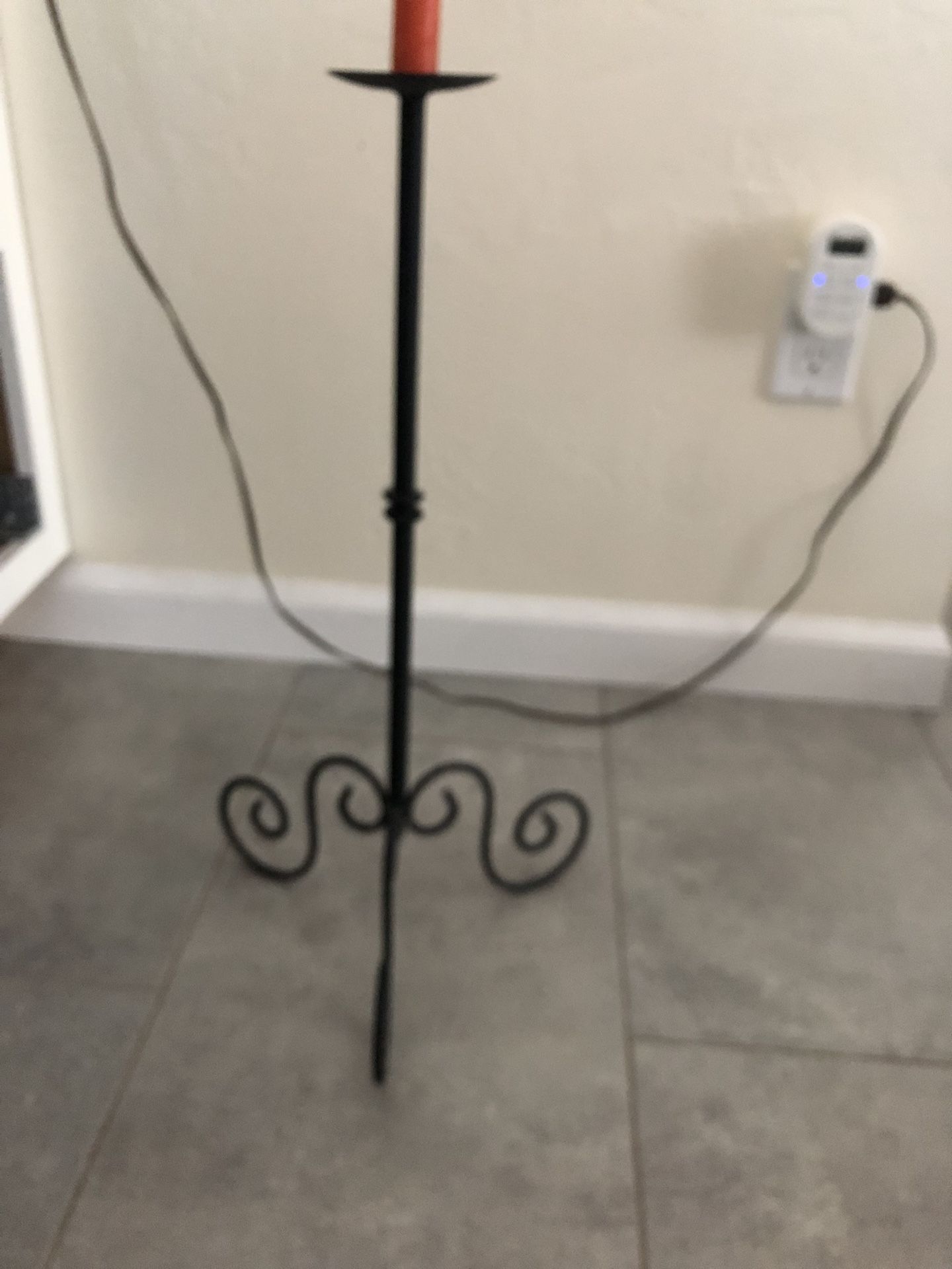 Iron Candle Holder
