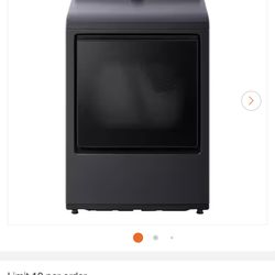 LG 7.3 cu ft Smart Electric Dryer DLE8400BE Matte Black — Brand New in Box