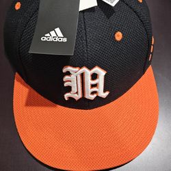 Miami Hurricanes Adidas Fitted Hat 7 5/8