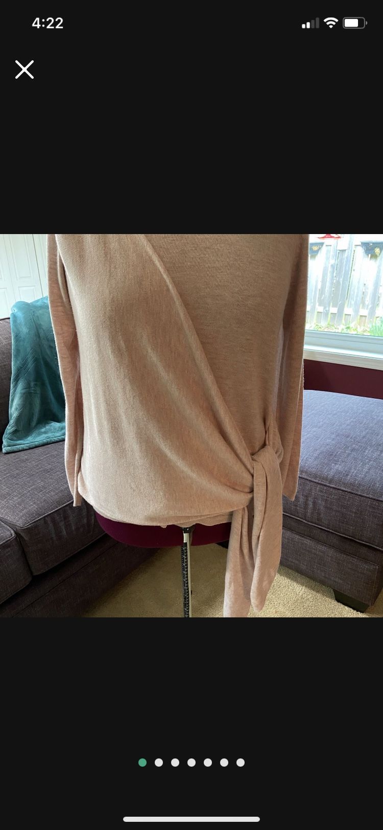 Long Sleeve Crossover Sweater