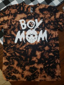 Holloween Tie Dye Boy Mom Shirt