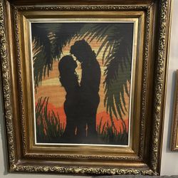 Vintage Embroidered Art