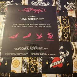 ED HARDY 6 PIECE KING SHEET SET