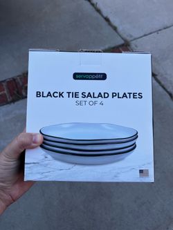 Four small salad plates