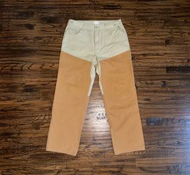 Aime Leon Dore Waxed Canvas Carpenter Hunting Pants Canyon Brown Size Large