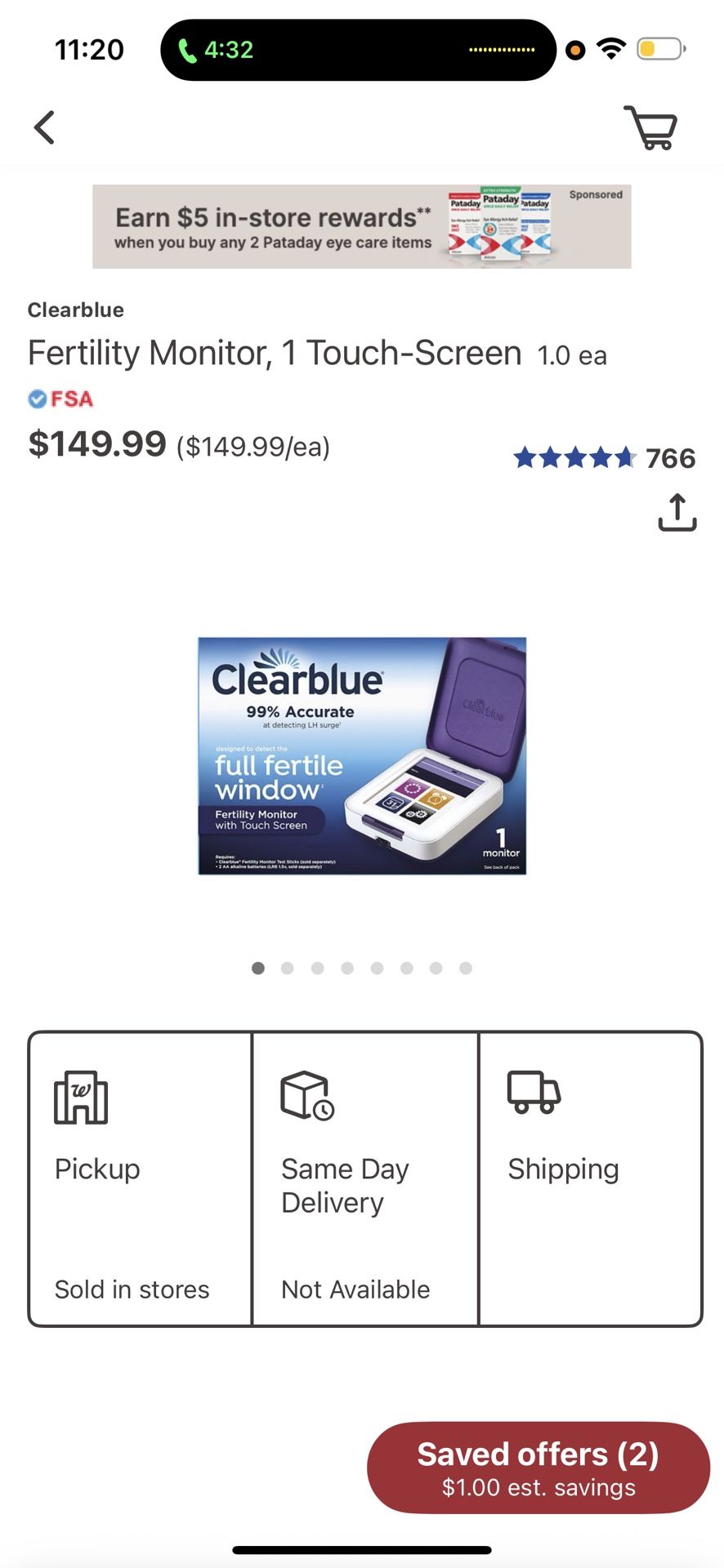 Clear blue Fertility Monitor