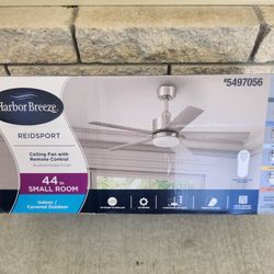 Harbor Breeze Reidsport 44-Inch Ceiling Fan -BRAND NEW 