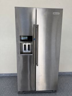 KitchenAid Stainless Steel Side-by-Side Refrigerator w/ Ice & Water Dispense