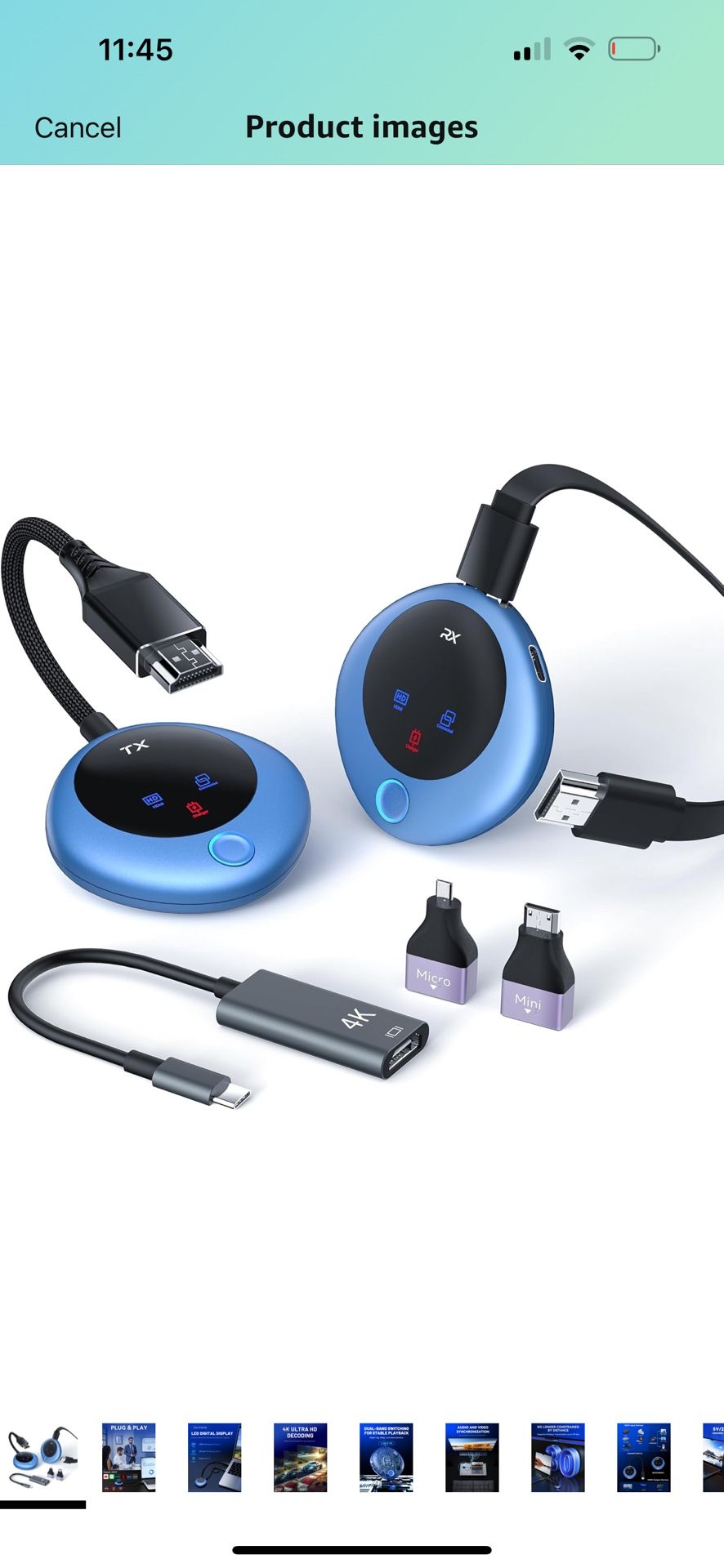 Wireless HDMI transmitter and receiver
