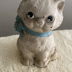 Vintage Cat Piggy Bank – $15