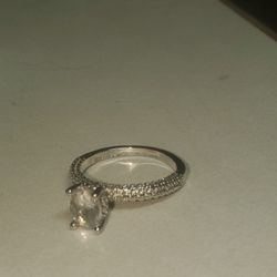 Engagement Ring And Wedding Band Size 8 New / Both Marked 925 
