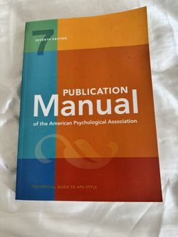 Publication Manual 