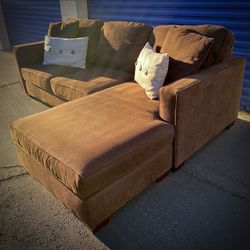Dark Brown Modern Sectional Sofa