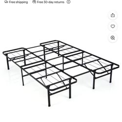 Costway Twin/ Full Folding Metal Platform Bed Frame