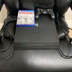 PS4 Pro With Controller And Games