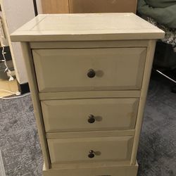 3 Drawer Night Stand Side Table