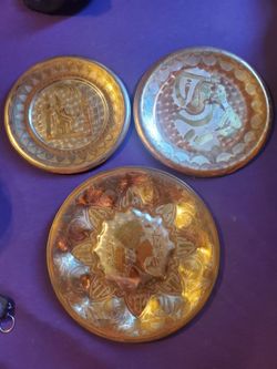 Gold, silver, brass and copper