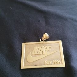 Gold Charm NIKE emblem 