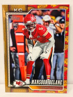 2026 Topps Flagship Mansoor Delane Rookie Team Color Border Variation #348