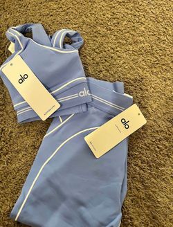 Alo set light blue Size small