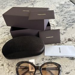 TOM FORD 55MM Oval Sunglasses