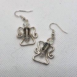 Wire Wrapped Angel Earrings