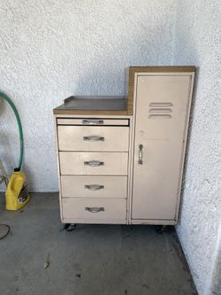 Vintage Medical Office Cabinet