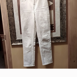 Abercrombie & Fitch Cream/Off White High Rise Jeans