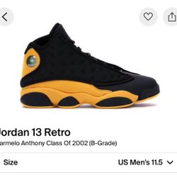 Jordan 13 Retro Carmelo Anthony Class Of 02 Size 11.5