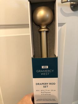 Curtain rod - gold up to 48” (4 feet)