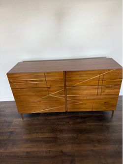Mid century dresser and  2 night stands
