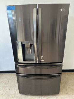 LG Counterdepth Black Stainless French Door Refrigerator W Ice & Water
