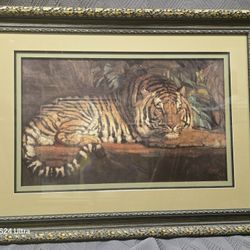 Framed Print, Le Tigre Royal By Paul Jouve