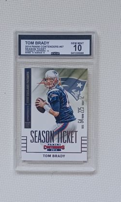 Tom Brady 2014 Panini Contenders Season Ticket CGC 10