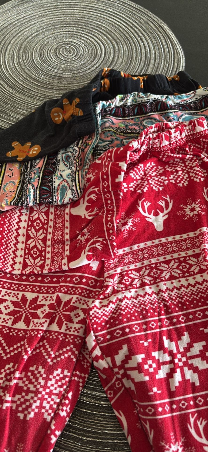 Three Pairs Of Large Capri Leggings